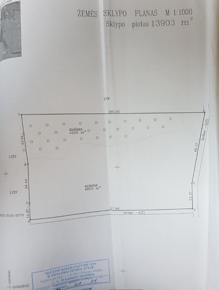Parduodamas žemės ūkio paskirties sklypas Piliakalnio k., Vilniaus r. sav., 139 a ploto 5