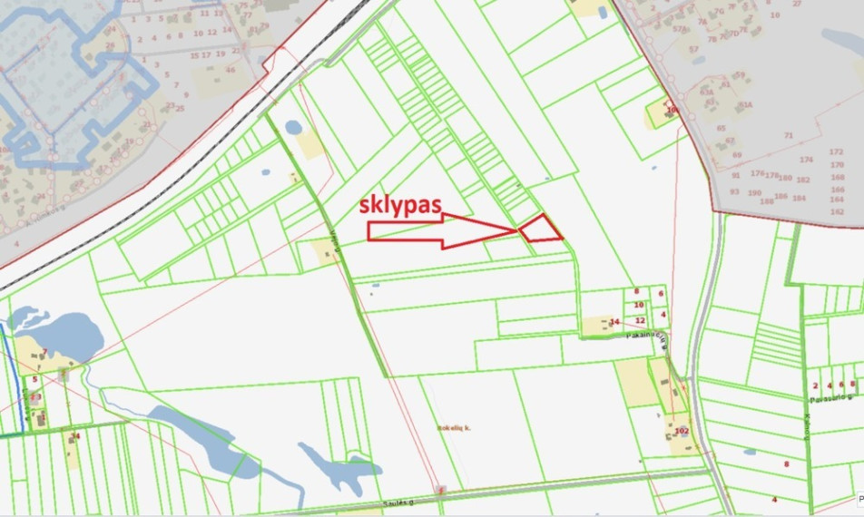Parduodamas sklypas Rokelių k., Kauno r. sav., 25 a ploto 2