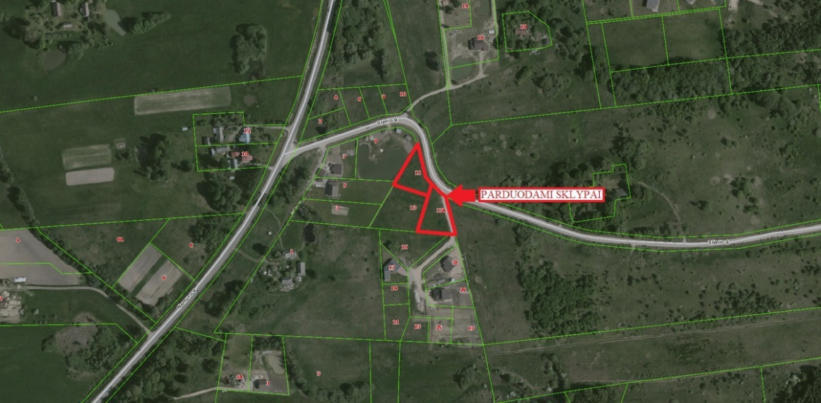 Parduodamas  sklypas Slėnio, Žaunieriškių k., Alytaus r. sav., 12.94 a ploto 13