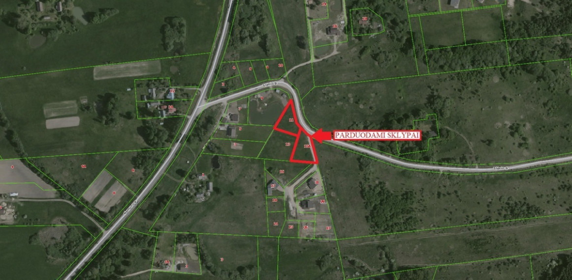 Parduodamas  sklypas Slėnio, Žaunieriškių k., Alytaus r. sav., 12.94 a ploto 13