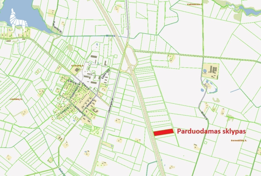 Parduodamas sklypas Laukų g.5, Bernotiškių k., Ukmergės r. sav., 135 a ploto 3