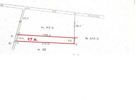 Parduodamas  sklypas Liūdynės k., Panevėžio r. sav., 17 a ploto