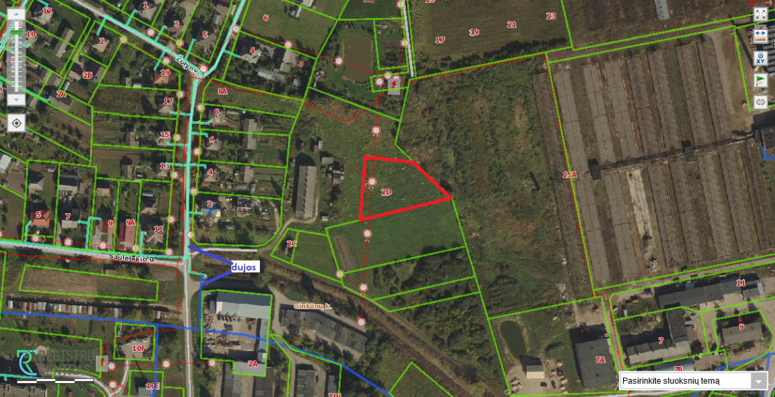 Parduodamas sklypas Ginkūnų k., Šiaulių r. sav., 23.01 a ploto 2