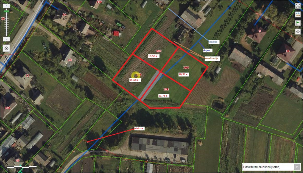 Parduodamas sklypas Kairių mstl., Šiaulių r. sav., 11.68 a ploto 1