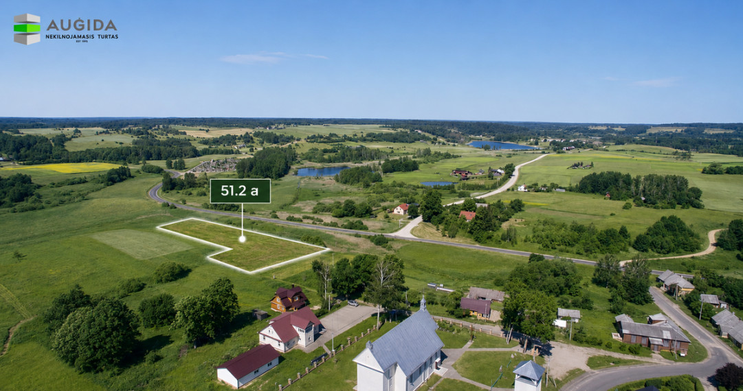 Parduodamas žemės ūkio paskirties sklypas Semeliškių mstl., Elektrėnų sav., 51.23 a ploto 1