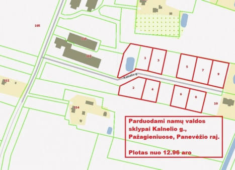 Parduodamas kitos paskirties sklypas Kalnelio, Pažagienių k., Panevėžio r. sav., 13.89 a ploto