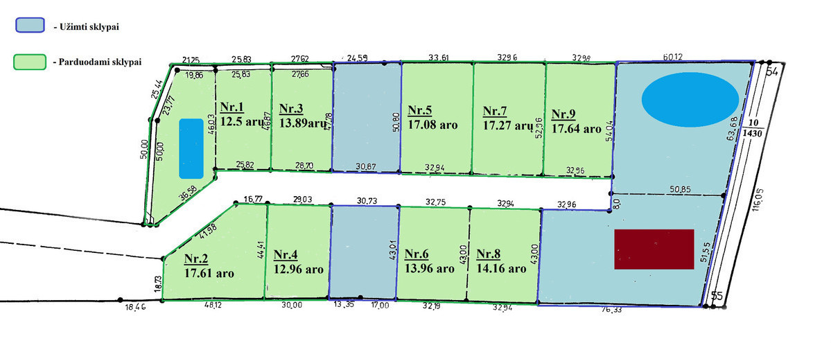 Parduodamas kitos paskirties sklypas Kalnelio, Pažagienių k., Panevėžio r. sav., 13.89 a ploto 7