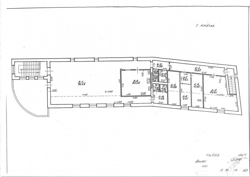 Parduodamos patalpos Centras, Šiauliai, Šiaulių m. sav., 525.2 m² ploto 22