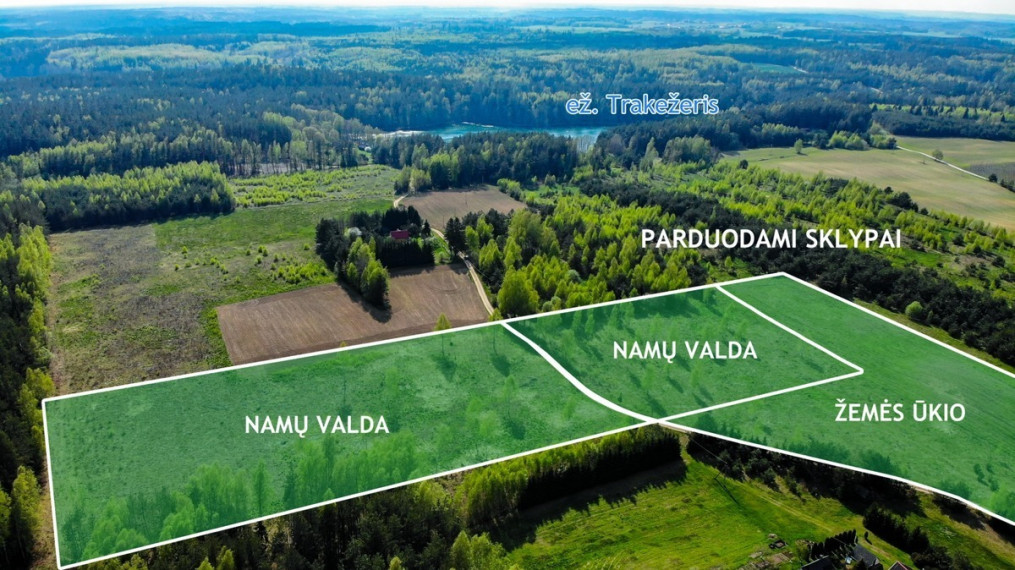 Parduodamas  sklypas Vytautavos k., Trakų r. sav., 79.8 a ploto 12