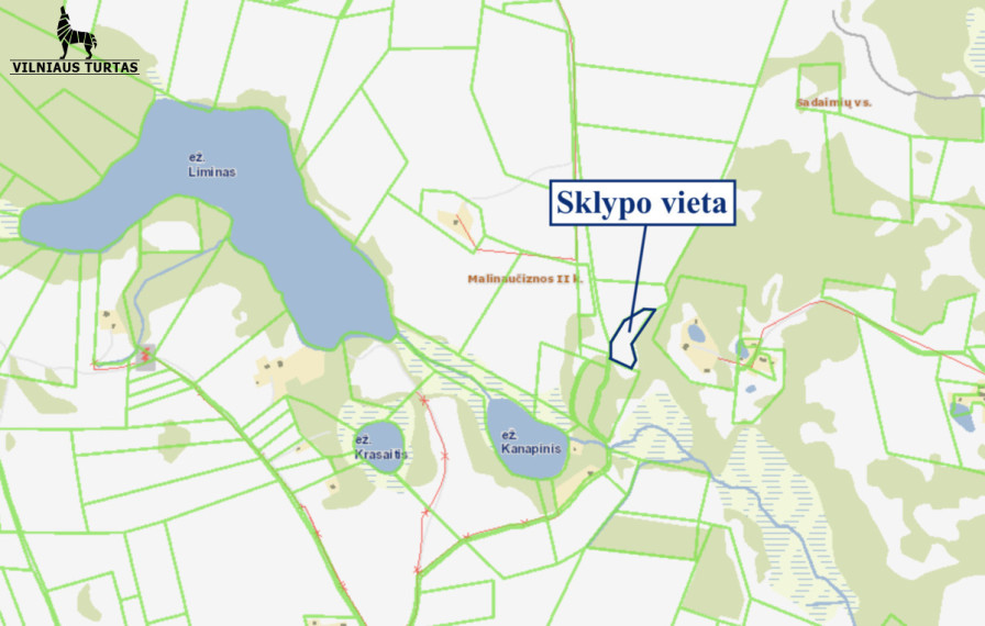 Parduodamas sklypas Malinaučiznos II k., Molėtų r. sav., 63.38 a ploto 2