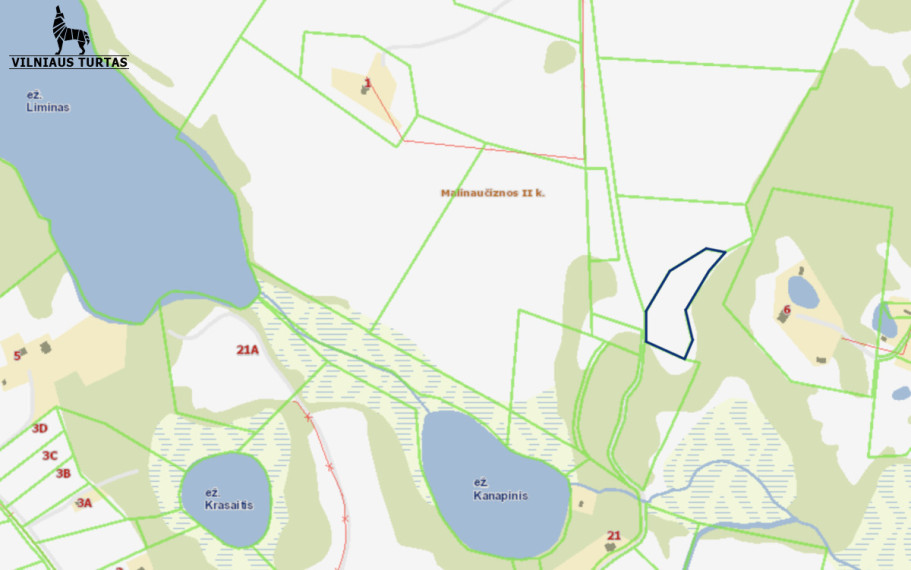 Parduodamas sklypas Malinaučiznos II k., Molėtų r. sav., 63.38 a ploto 3