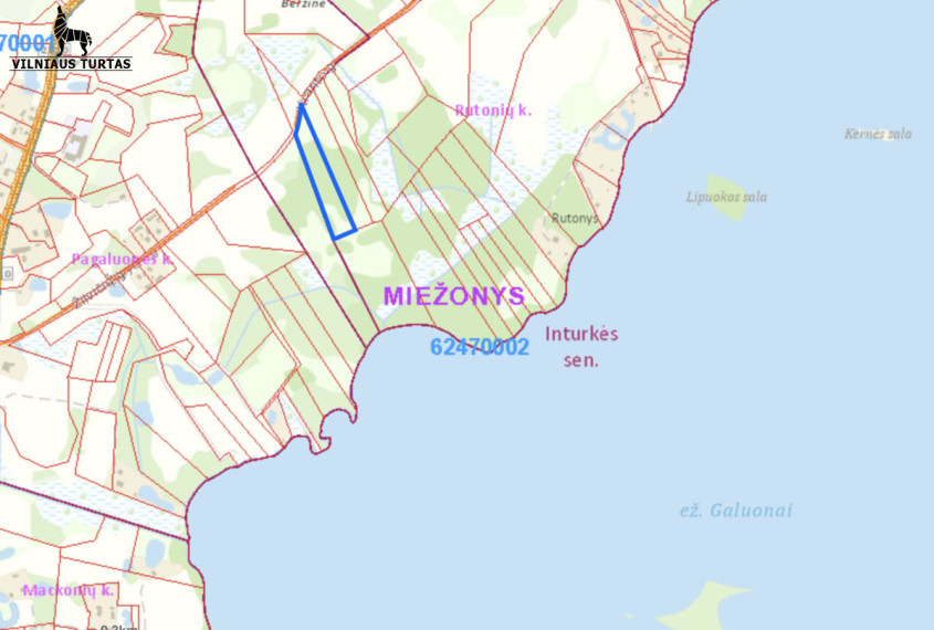 Parduodamas sklypas Rutonių k., Molėtų r. sav., 121.7 a ploto 1