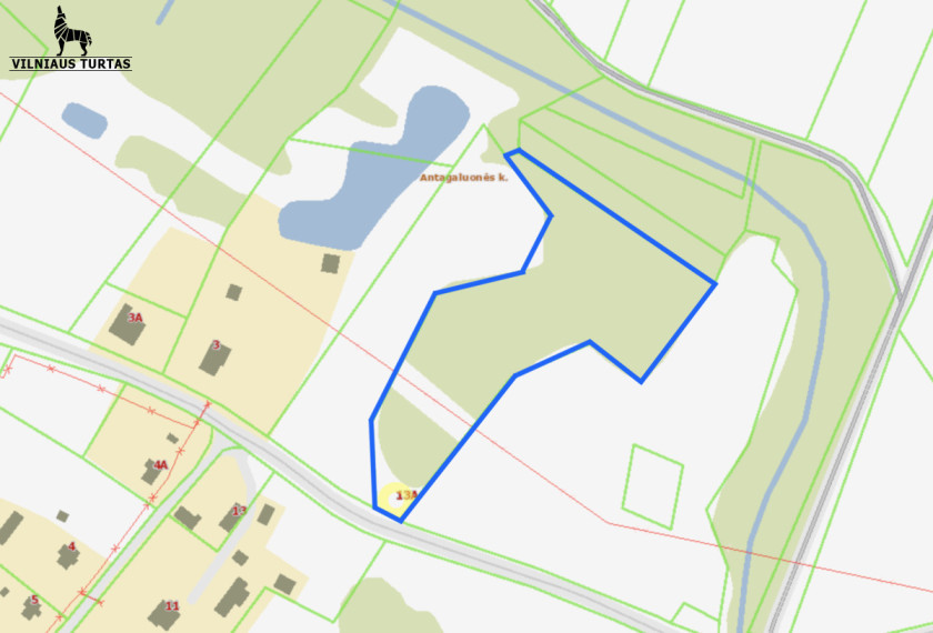 Parduodamas sklypas Antagaluonės k., Molėtų r. sav., 115.16 a ploto 1