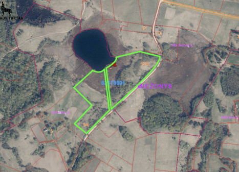 Parduodamas  sklypas Mackonių k., Molėtų r. sav., 280.56 a ploto