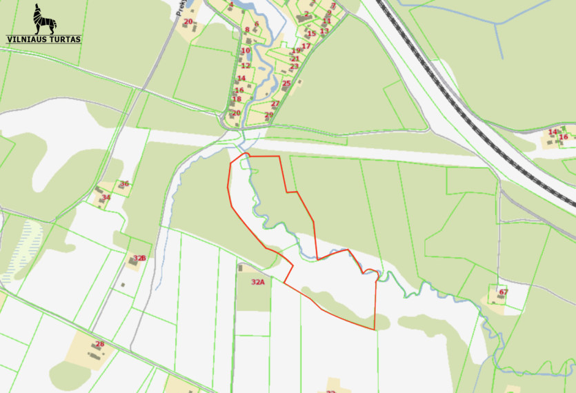 Parduodamas sklypas Karklėnų k., Vilniaus r. sav., 455 a ploto 2
