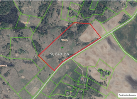 Parduodamas kitos paskirties sklypas Sodų, Paberžės k., Vilniaus r. sav., 934.8 a ploto