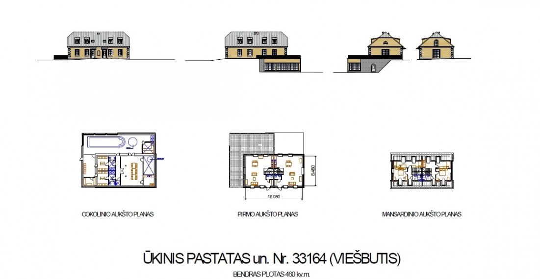 Parduodamas namas Pavirinčių, Pavirinčių k., Anykščių r. sav., 3216 m2 ploto, 2 aukštai 14