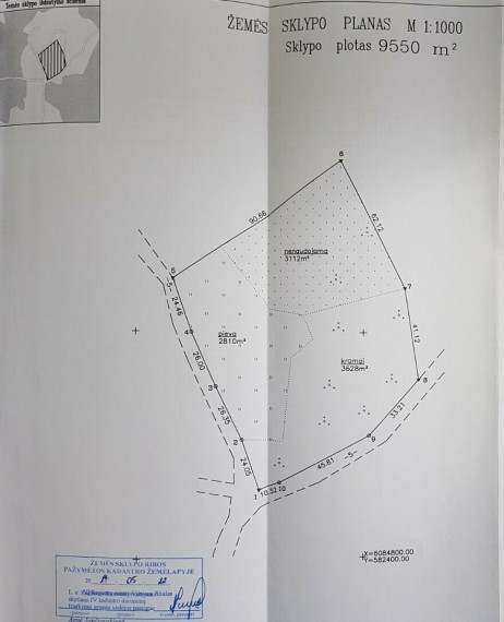 Parduodamas žemės ūkio paskirties sklypas Tarpučių k., Vilniaus r. sav., 95.5 a ploto 6
