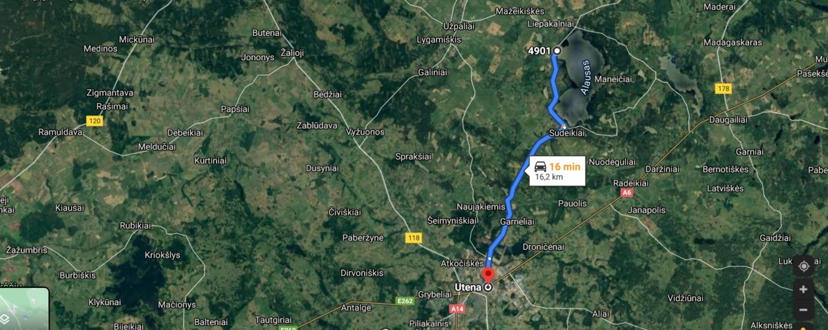 Parduodamas  sklypas Šeimyniškių k., Utenos r. sav., 69.55 a ploto 3