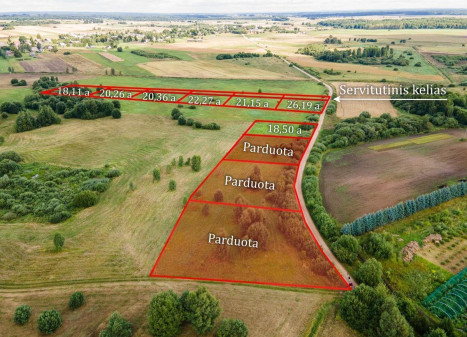 Parduodamas  sklypas Šiaulių k., Širvintų r. sav., 26.5 a ploto