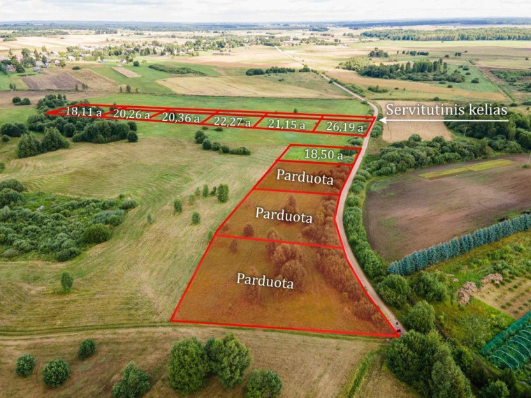Parduodamas sklypas Šiaulių k., Širvintų r. sav., 26.5 a ploto 1