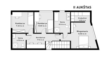 Parduodamas namas Gėlių g., Ringaudų k., Kauno r. sav., 126.06 m2 ploto, 2 aukštai 21