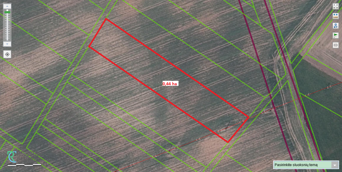 Parduodamas sklypas Žeimių k., Šiaulių r. sav., 44 a ploto 1