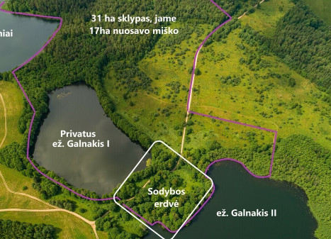 Labanore 31ha sodyba Stirniuose su mišku ir privačiu ežeru