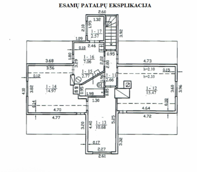 Parduodamas namas J. Mateikos g., Žaliakalnis, Kauno m., Kauno m. sav., 56.18 m2 ploto, 2 aukštai 2