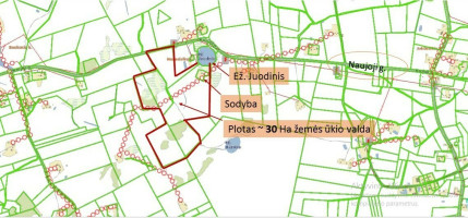Parduodamas žemės ūkio paskirties sklypas Naujoji, Navasiolkų k., Elektrėnų sav., 1330 a ploto 21