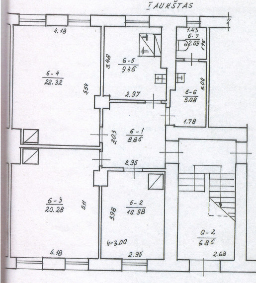 Parduodamas butas Radviliškio g., Zokniai, Šiaulių m., Šiaulių m. sav., 79.07 m² ploto 3 kambariai 16