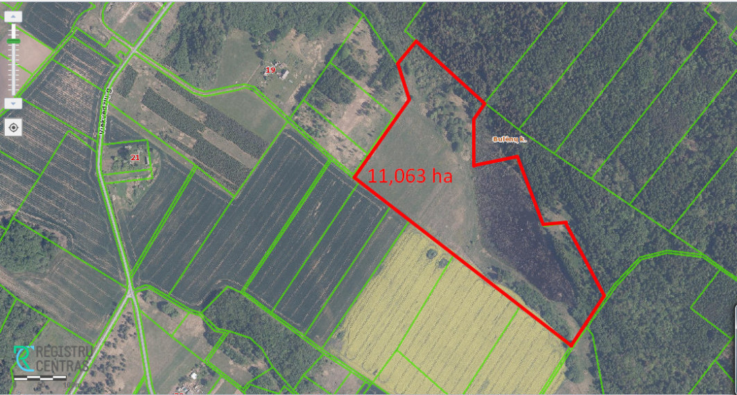 Parduodamas sklypas Bulėnų k., 1106 a ploto 1