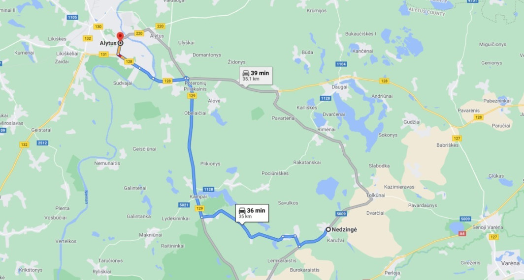 Parduodamas namas Nedzingės, Nedzingės k., Varėnos r. sav., 36.98 m2 ploto, 1 aukštai 8