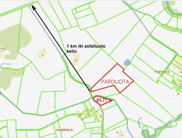 Parduodamas  sklypas Grigiškių k., Širvintų r. sav., 85.77 a ploto 10