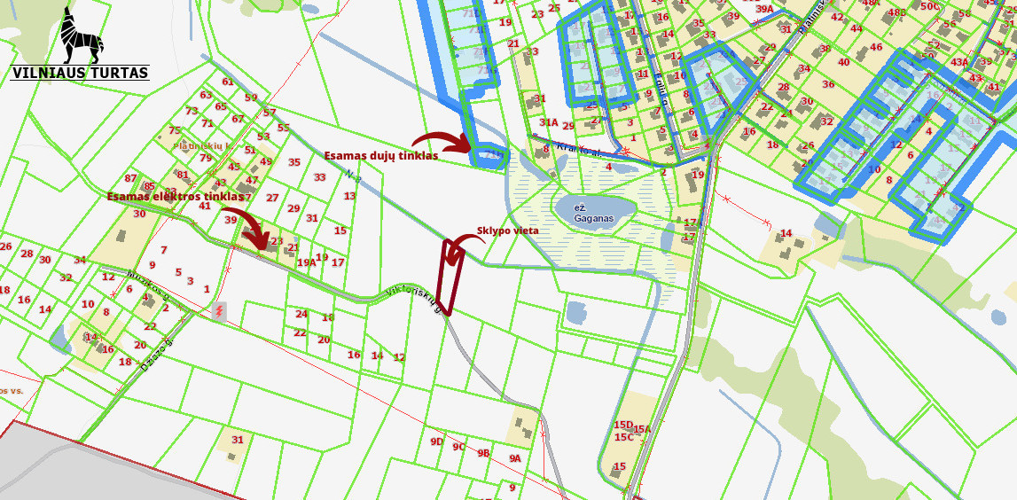 Parduodamas sklypas Viktoriškių g., Platiniškių k., Vilniaus m. sav., 23 a ploto 5