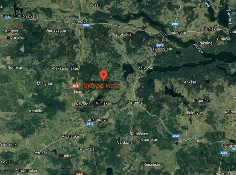 Parduodamas  sklypas Žilviškių k., Vilniaus r. sav., 1079 a ploto 9