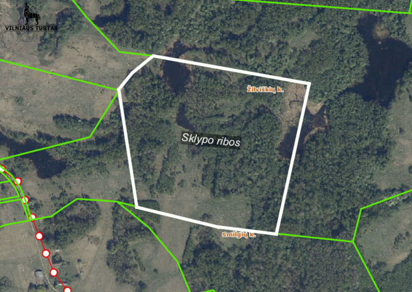 Parduodamas sklypas Žilviškių k., Vilniaus r. sav., 1079 a ploto 4