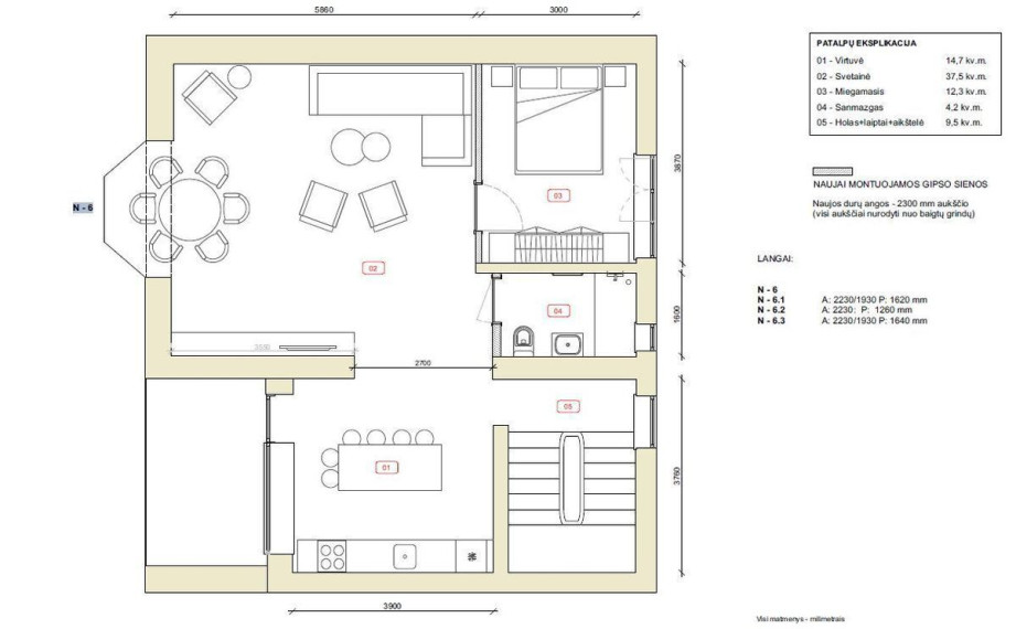 Parduodamas namas Vytauto g., Palanga, Palangos m., Palangos m. sav., 238.95 m2 ploto, 3 aukštai 26