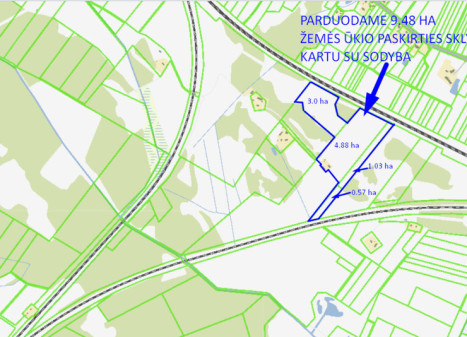 Parduodamas sklypas Mankiškių k., 948 a ploto Parduodamas sklypas Mankiškių k., 948 a ploto