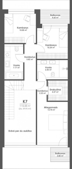Parduodamas namas Kęstučio g., Prienų m., Prienų r. sav., 138.41 m2 ploto, 2 aukštai 14
