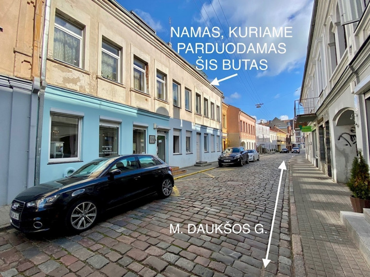 Parduodamas butas M. Daukšos g., Senamiestis, Kauno m., Kauno m. sav., 36.72 m2 ploto, 1 kambariai 4