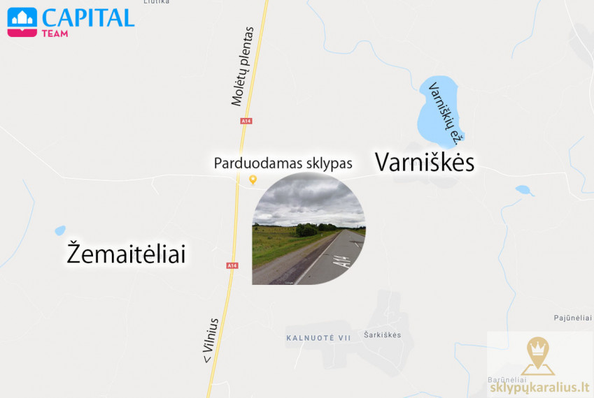 Parduodamas  sklypas Žemaitėlių vs., Vilniaus r. sav., 105 a ploto 18