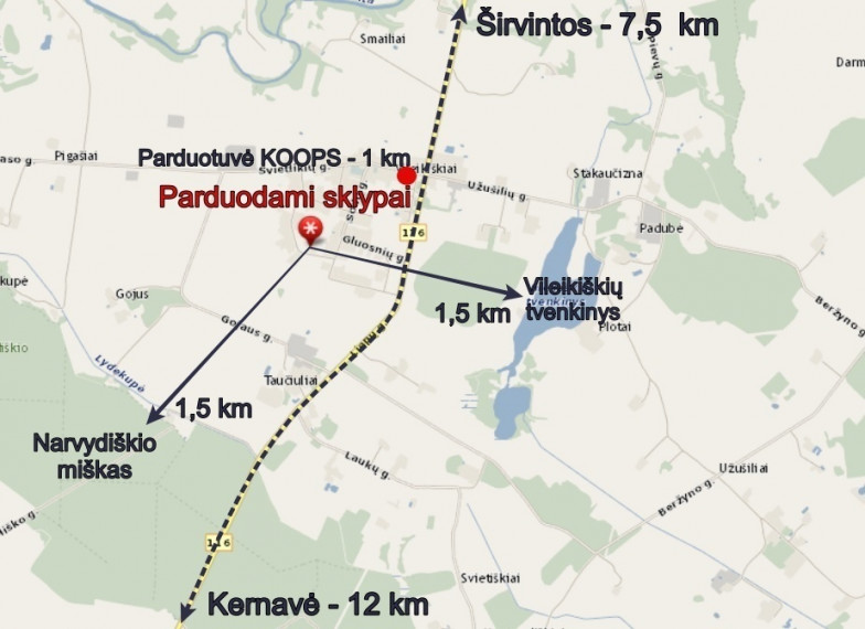 Parduodamas  sklypas Smailių g., Vileikiškių k., Širvintų r. sav., 13.01 a ploto 14