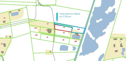 Parduodamas  sklypas Durpyno, Paežerio I k., Panevėžio r. sav., 17.9 a ploto 3