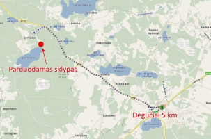 Parduodamas  sklypas Savičiūnų k., Zarasų r. sav., 1025 a ploto 14