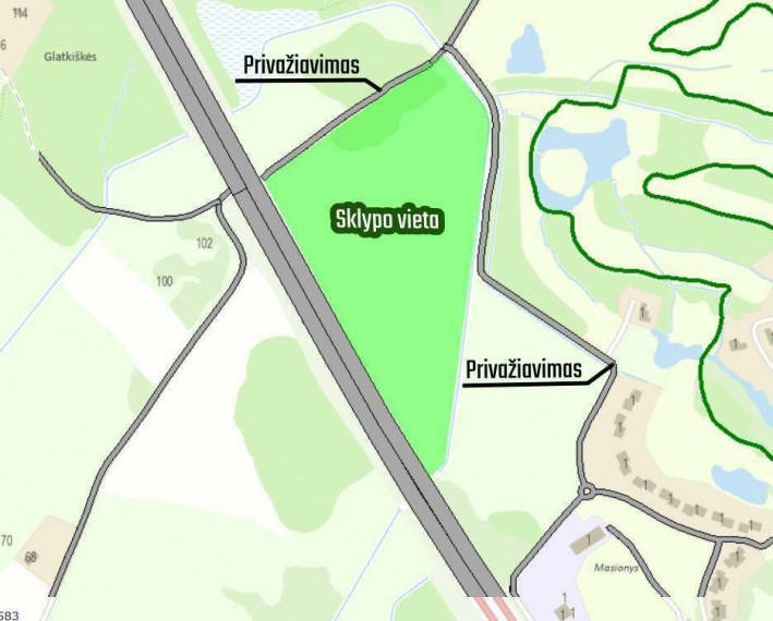 Parduodamas sklypas Masionių vs., Vilniaus r. sav., 885 a ploto 2