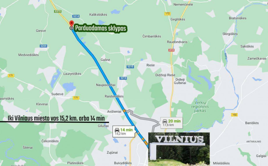 Parduodamas  sklypas Masionių vs., Vilniaus r. sav., 885 a ploto 9