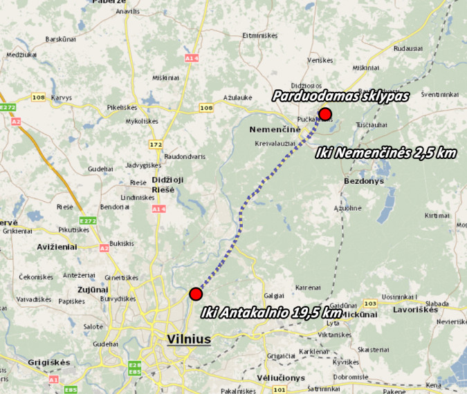 Parduodamas kitos paskirties sklypas Parčevskių g., Vilkaraisčio k., Vilniaus r. sav., 15 a ploto 15