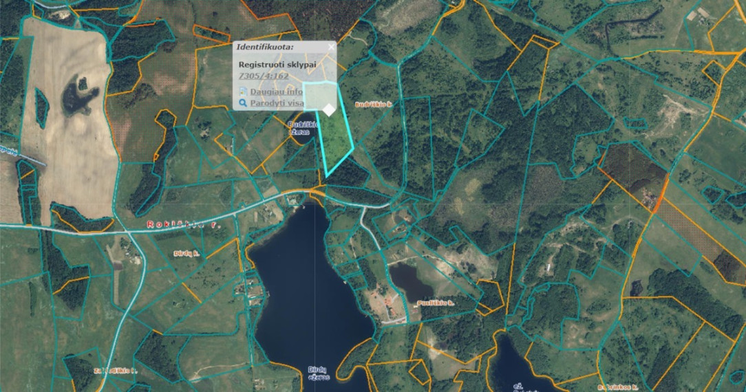 Parduodamas  sklypas Budriškio k., Rokiškio r. sav., 485 a ploto 2