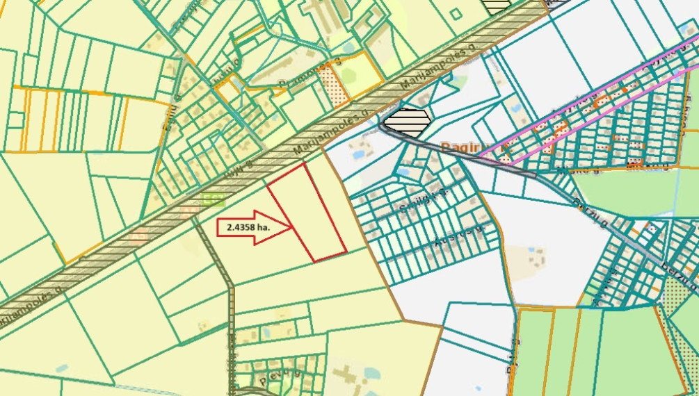 Parduodamas  sklypas Stanaičių k., Kauno r. sav., 243.58 a ploto 1